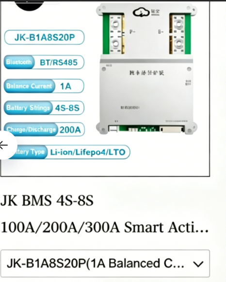 DALY Smart BMS LiFePO4 4S 12V 200A Battery Protection Board UART/RS485/CAN Balancing USB Bluetooth DALY Smart BMS LiFePO4 4S 12V 200A Battery Protection Board UART/RS485/CAN Balancing USB Bluetooth
