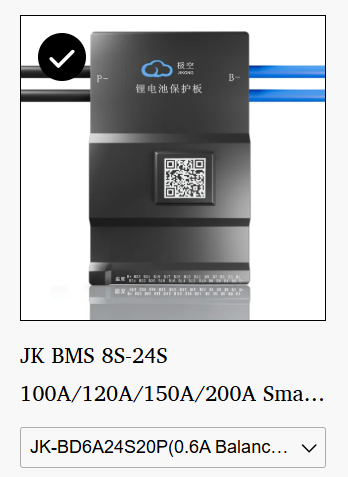 Smart BMS 8S–20S 100A Discharge with Full Cell Protection 0.6Abalance